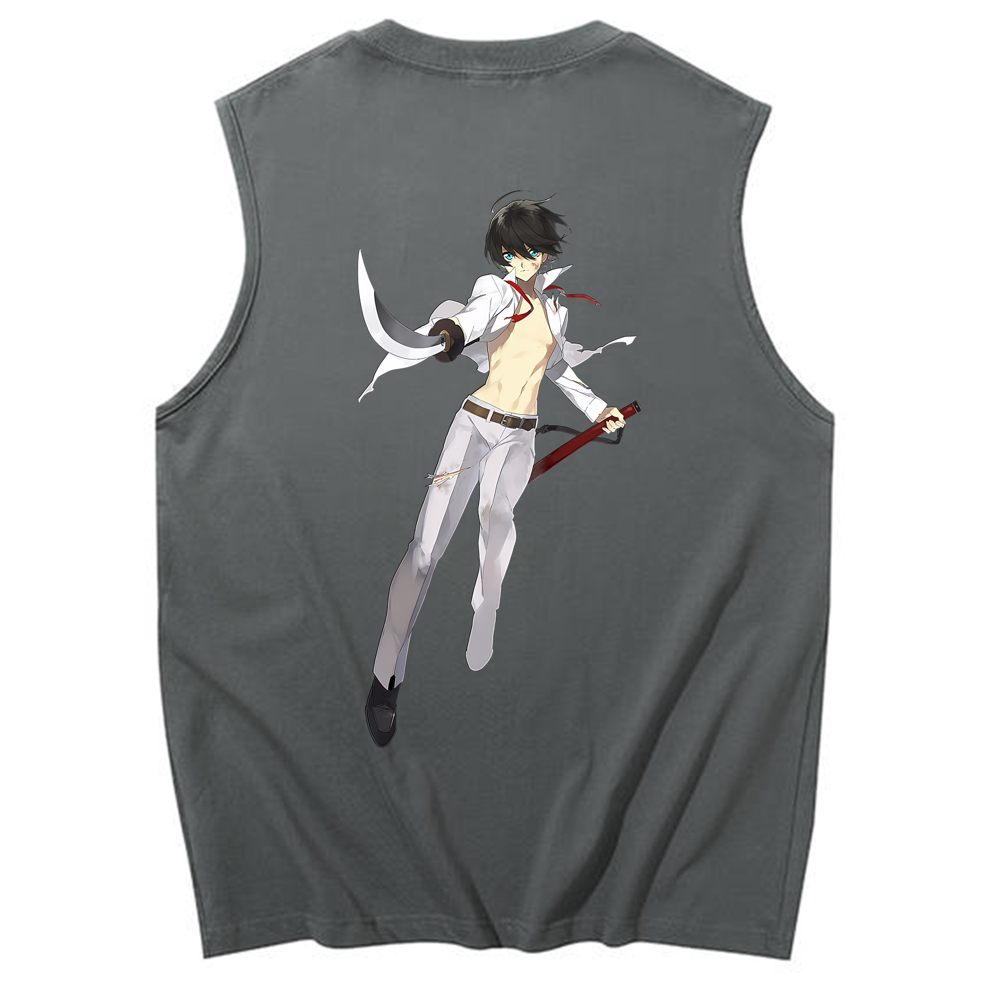 （画像用） 刀剣乱舞 Touken Ranbu コットン100％タンクトップ（背面プリント）